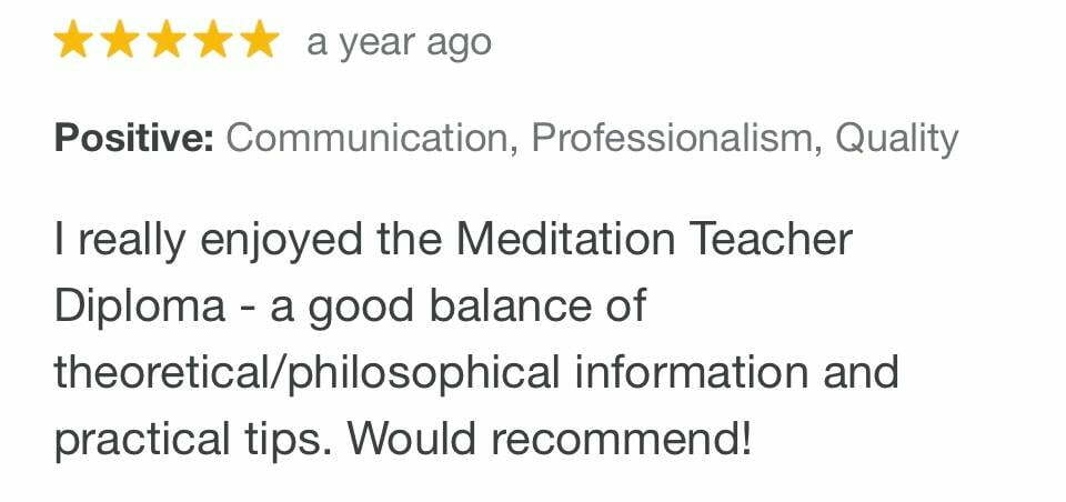meditation teacher diploma course